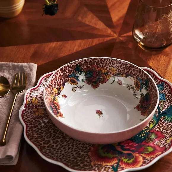 NWT Anthropologie House of Hackney Bowl Pink - Picture 1 of 4